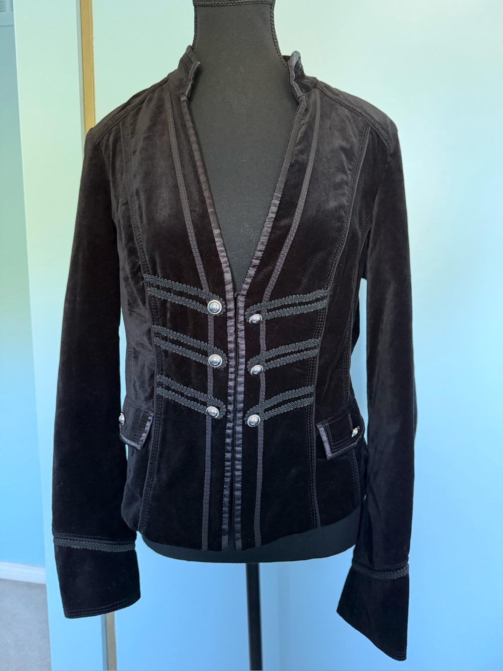 BHWM military style velvet jacket